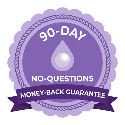 Nacréone 90-day no-questions money-back guarantee badge