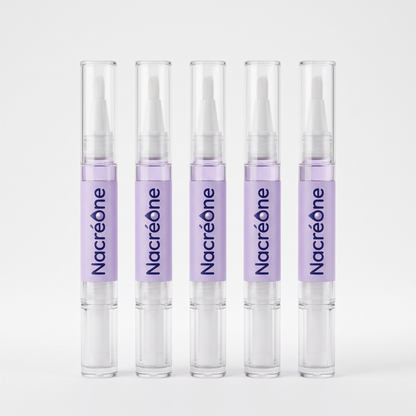 Five Nacréone clear-nail pens — 5-bottle bundle